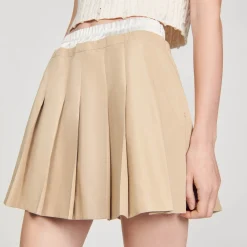 Sandro Paris Saias E Shorts-Saia Plissada