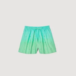 Sandro Paris Saias E Shorts-Shorts Com Strass