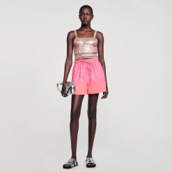 Sandro Paris Conjuntos-Shorts Com Strass