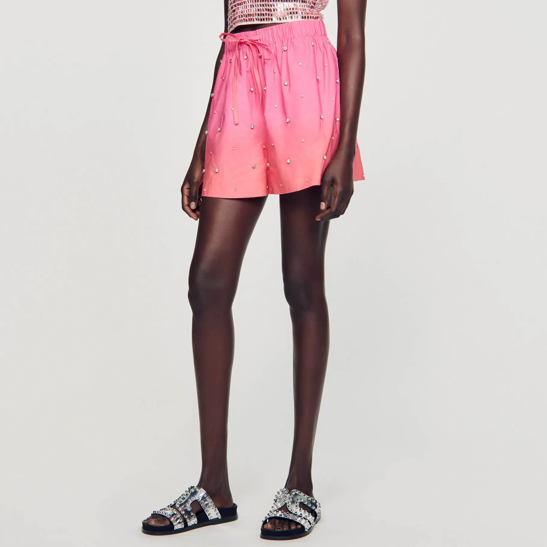 Sandro Paris Conjuntos-Shorts Com Strass
