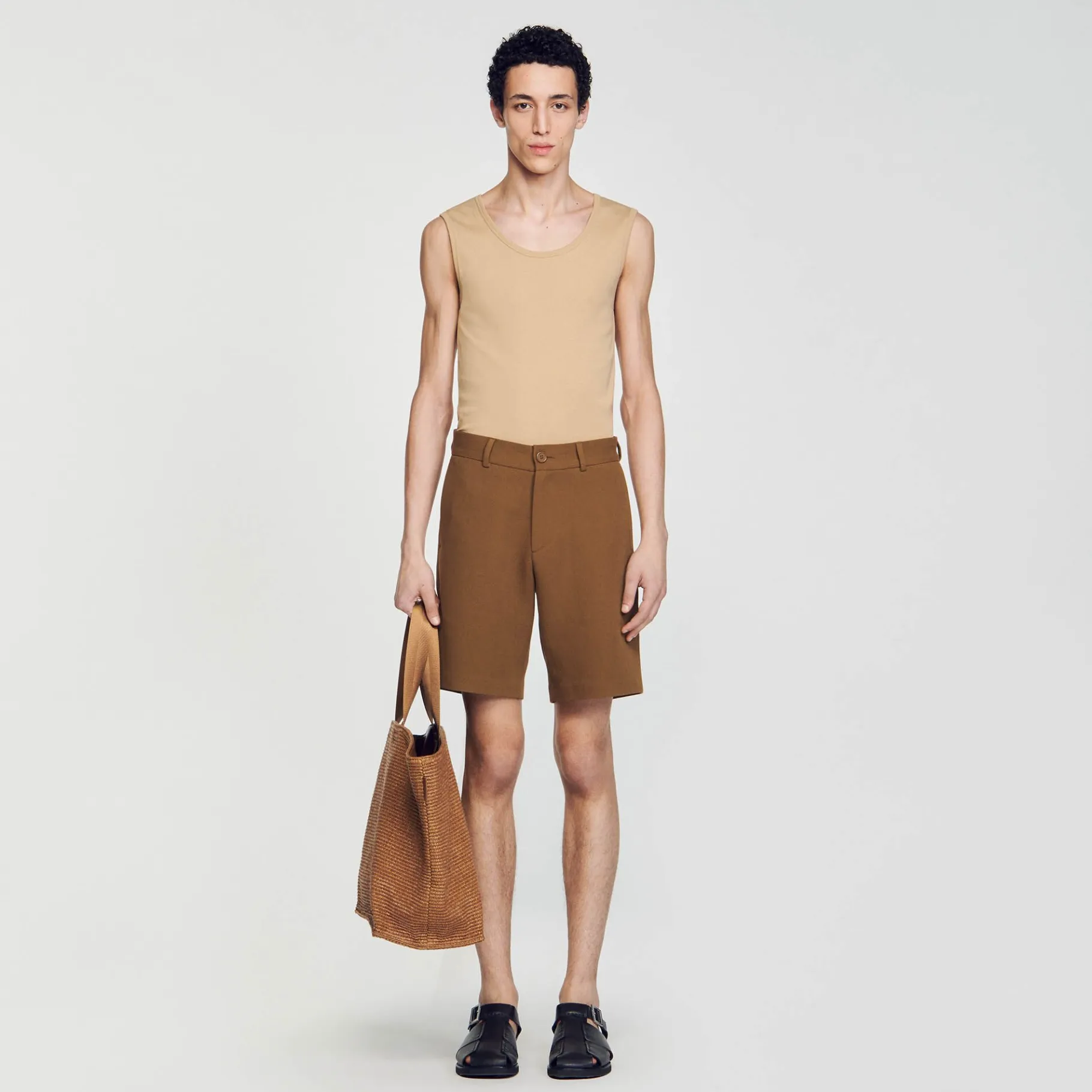 Sandro Paris Calças E Bermudas-Shorts De Algodao