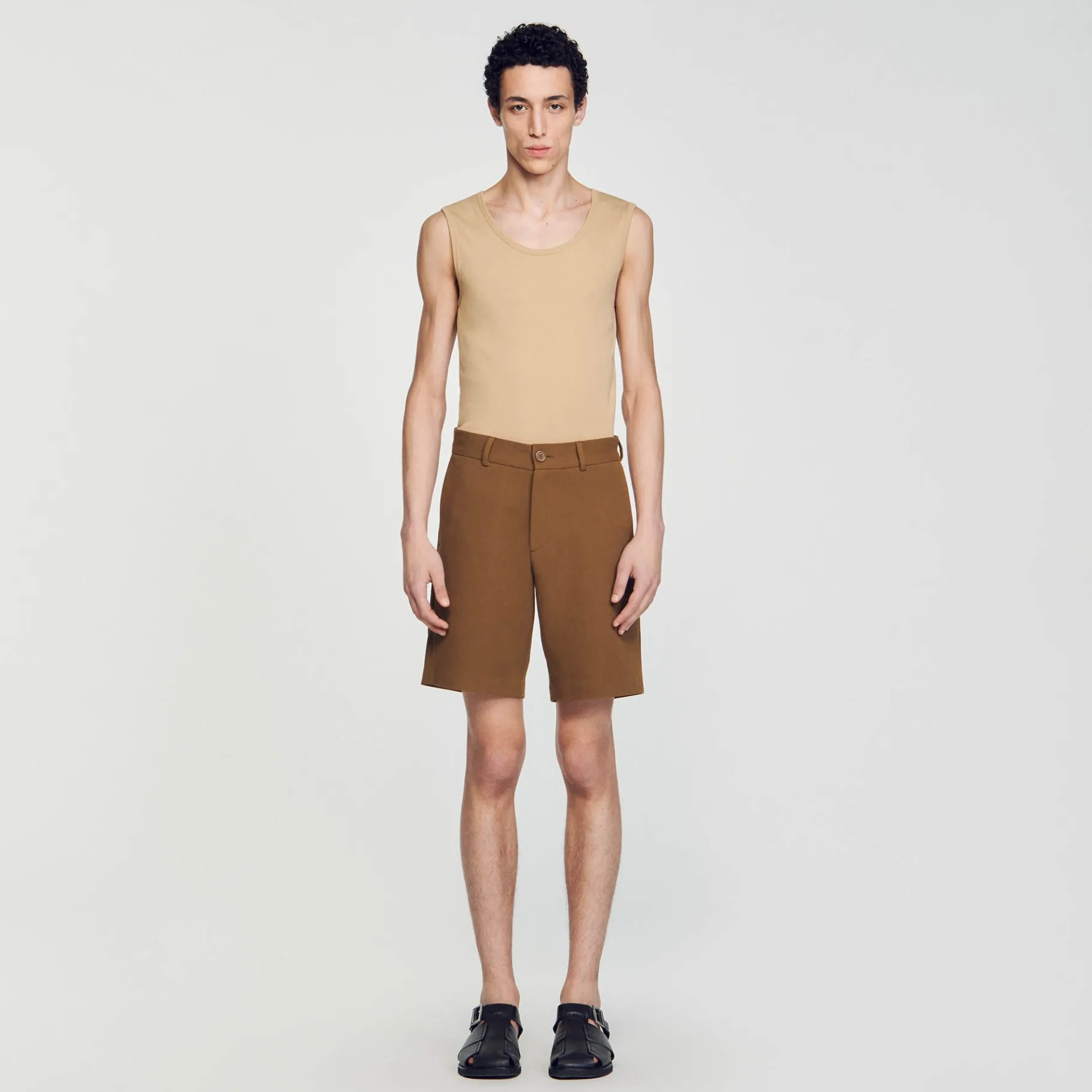 Sandro Paris Calças E Bermudas-Shorts De Algodao