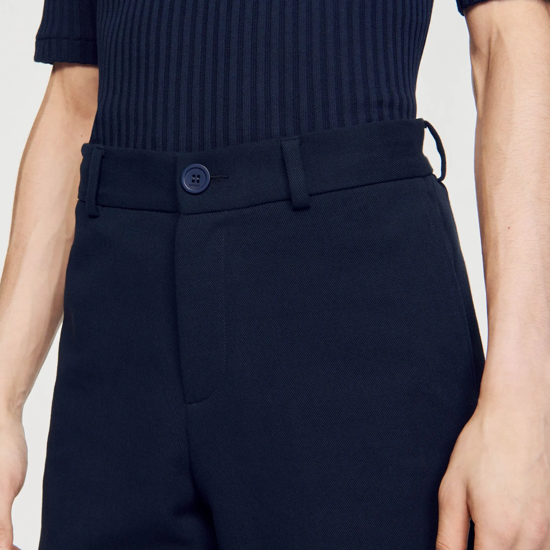 Sandro Paris Calças E Bermudas-Shorts De Algodao