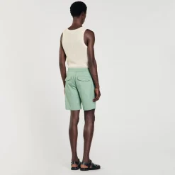 Sandro Paris Calças E Bermudas-Shorts De Algodao