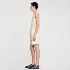 Sandro Paris Calças E Bermudas-Shorts De Algodao