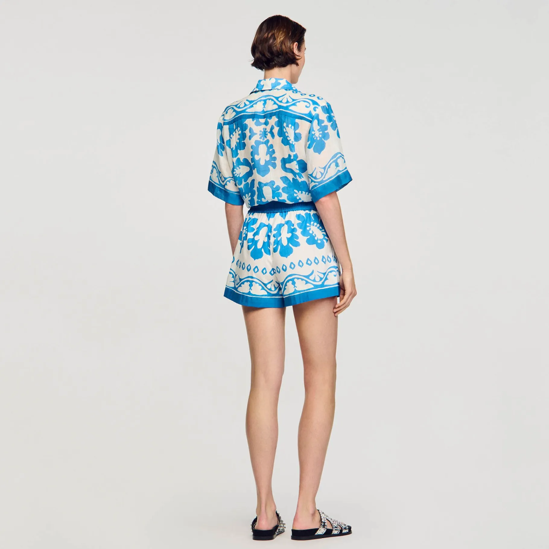 Sandro Paris Saias E Shorts-Shorts Largos E Estampados