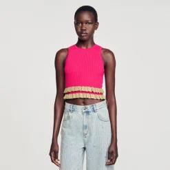 Sandro Paris Suéteres E Cardigans-Sueter Com Babados