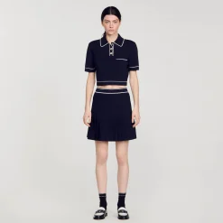 Sandro Paris Suéteres E Cardigans-Sueter Curto Tipo Polo