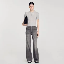 Sandro Paris Suéteres E Cardigans-Sueter Curto Tipo Polo