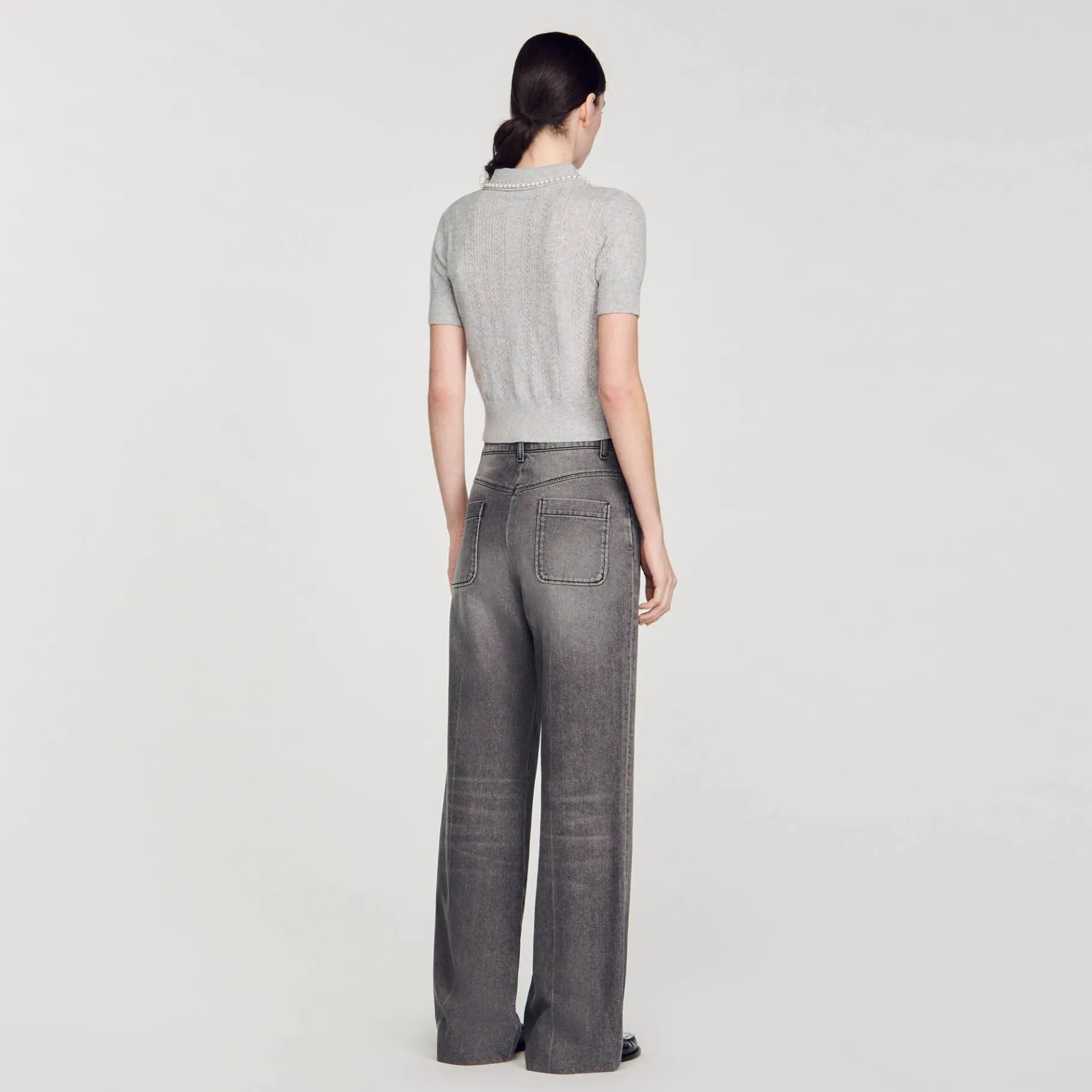 Sandro Paris Suéteres E Cardigans-Sueter Curto Tipo Polo