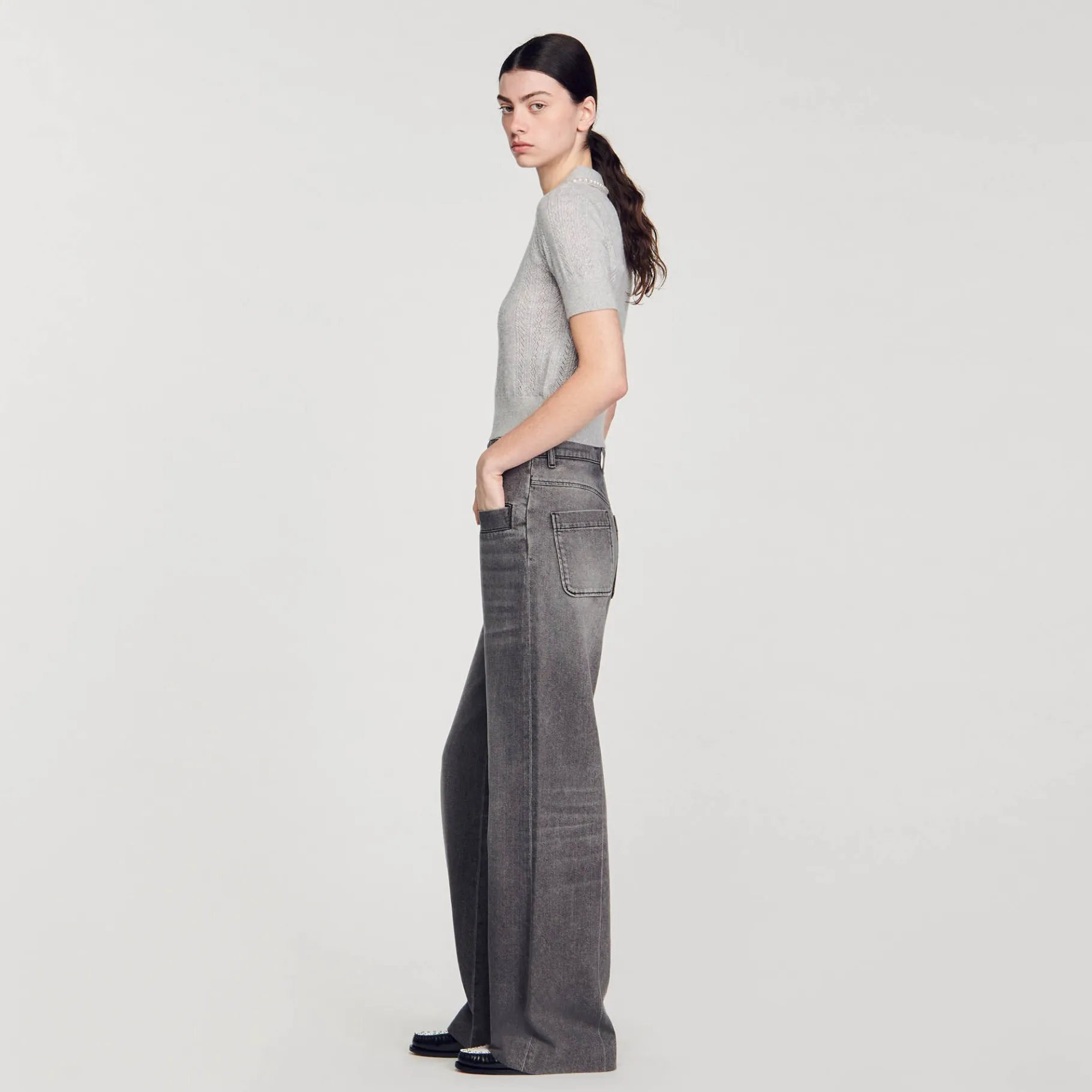 Sandro Paris Suéteres E Cardigans-Sueter Curto Tipo Polo