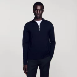 Sandro Paris Suéteres E Coletes-Sueter De La Com Ziper