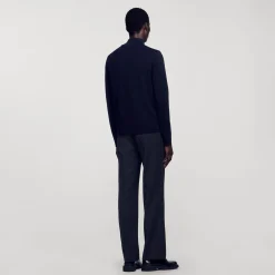 Sandro Paris Suéteres E Coletes-Sueter De La Com Ziper