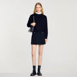 Sandro Paris Suéteres E Cardigans-Sueter De Malha Com Gola Alta