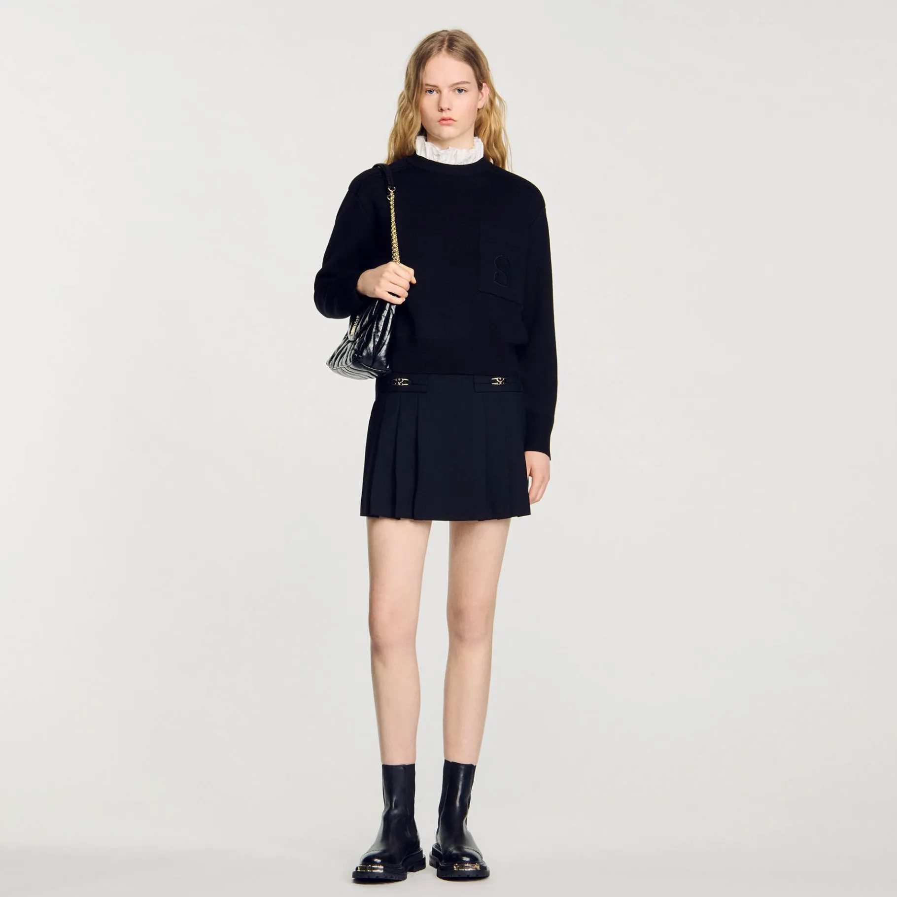 Sandro Paris Suéteres E Cardigans-Sueter De Malha Com Gola Alta