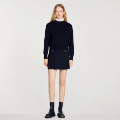 Sandro Paris Suéteres E Cardigans-Sueter De Malha Com Gola Alta