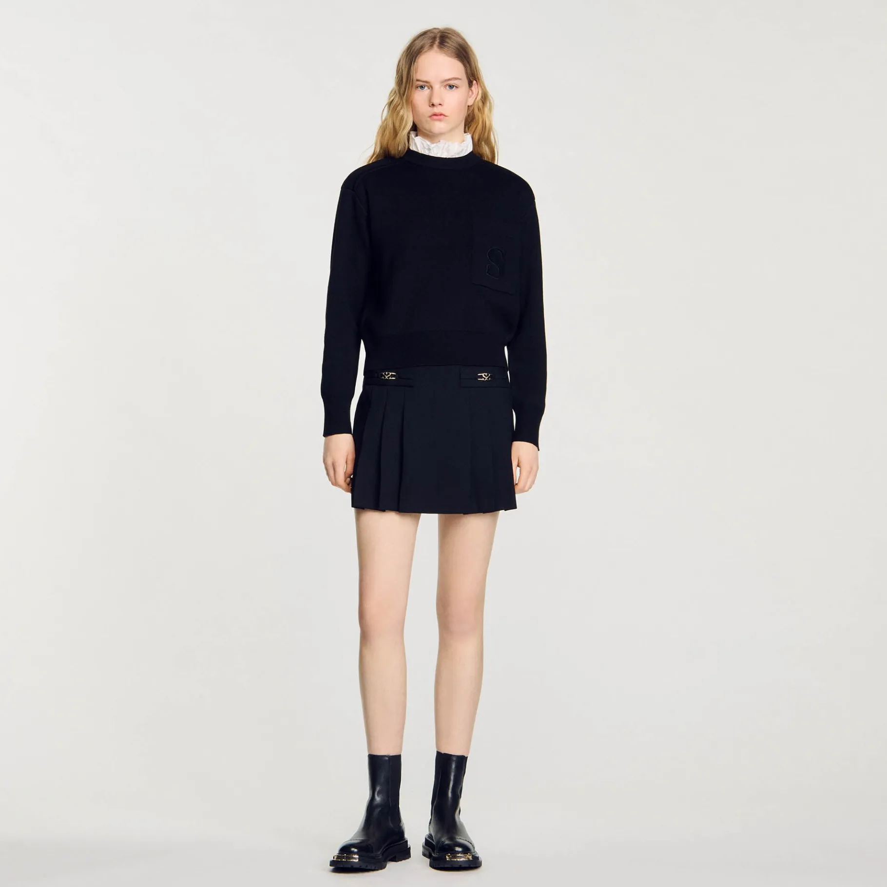 Sandro Paris Suéteres E Cardigans-Sueter De Malha Com Gola Alta