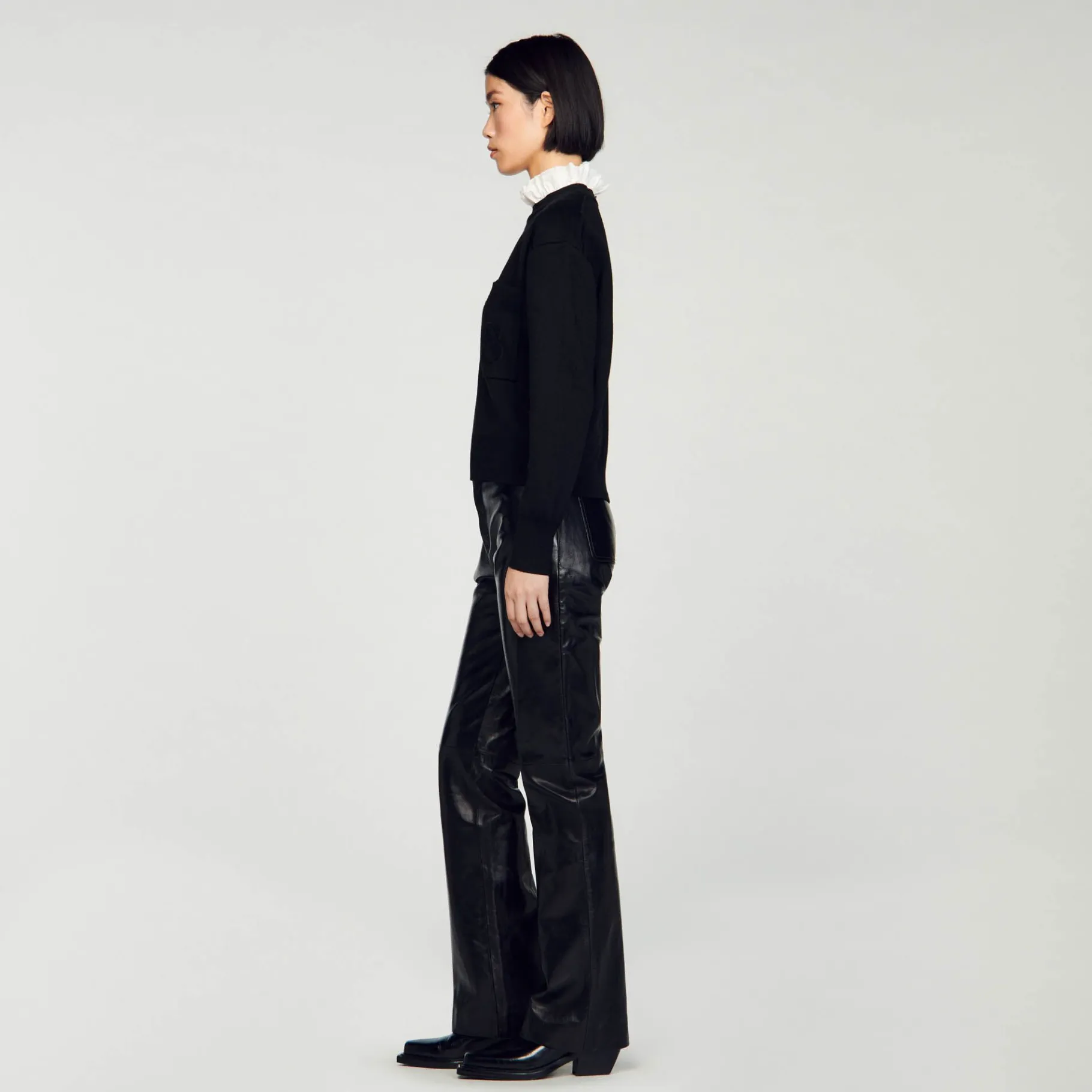 Sandro Paris Suéteres E Cardigans-Sueter De Malha Com Gola Alta