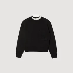 Sandro Paris Suéteres E Cardigans-Sueter De Malha Com Gola Alta