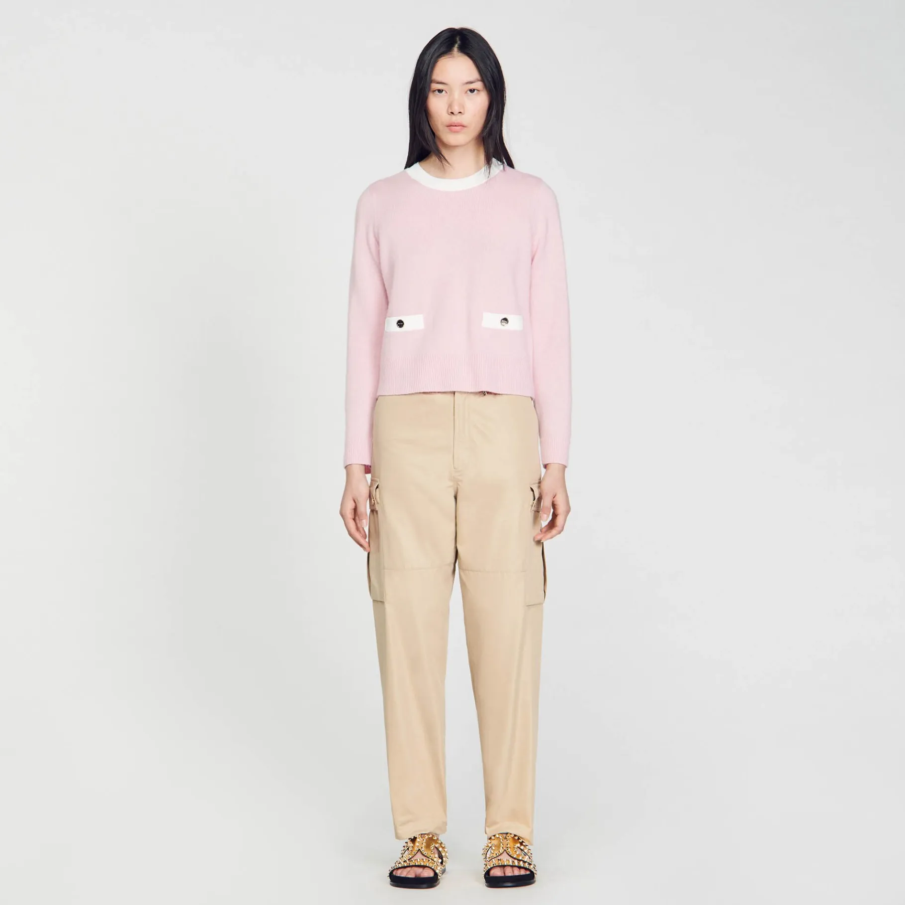 Sandro Paris Suéteres E Cardigans-Sueter De Malha Fina