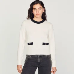 Sandro Paris Suéteres E Cardigans-Sueter De Malha Fina