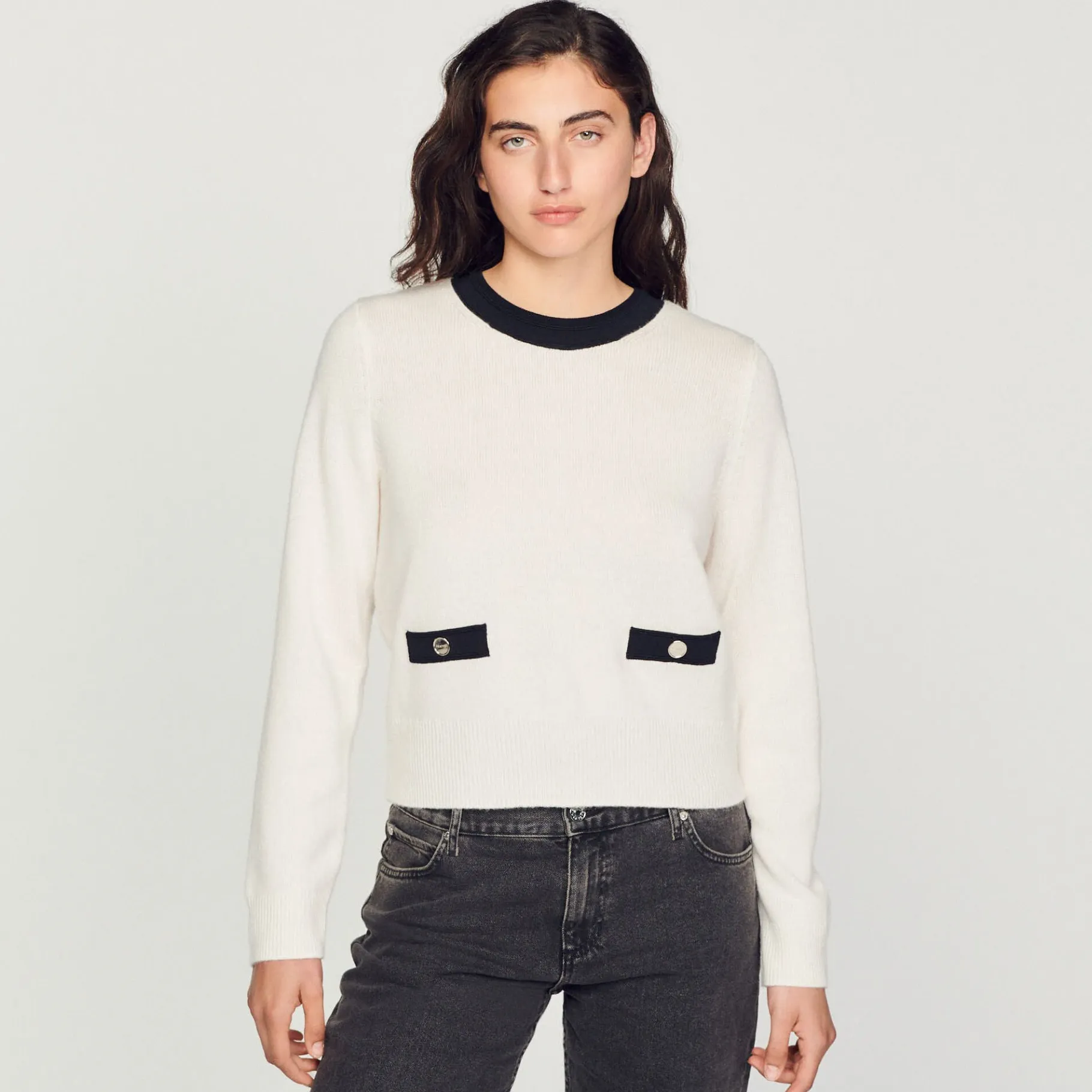 Sandro Paris Suéteres E Cardigans-Sueter De Malha Fina