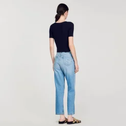 Sandro Paris Suéteres E Cardigans-Sueter De Malha Recortado