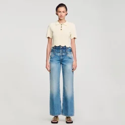 Sandro Paris Suéteres E Cardigans-Sueter De Malha Recortado