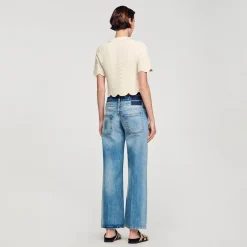 Sandro Paris Suéteres E Cardigans-Sueter De Malha Recortado