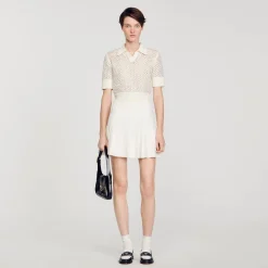 Sandro Paris Suéteres E Cardigans-Sueter Polo Curto De Malha