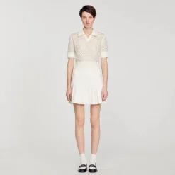 Sandro Paris Suéteres E Cardigans-Sueter Polo Curto De Malha