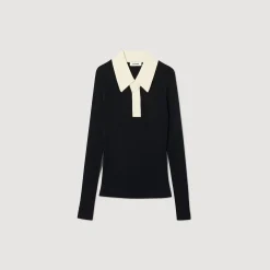 Sandro Paris Suéteres E Cardigans-Sueter Polo Tricotado