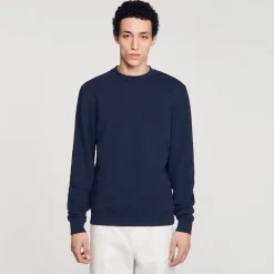 Sandro Paris Moletons E Jogging-Sweatshirt De Algodao Com Flor