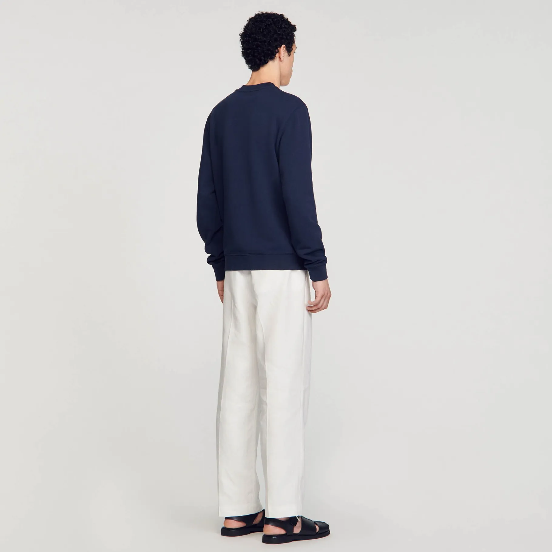 Sandro Paris Moletons E Jogging-Sweatshirt De Algodao Com Flor