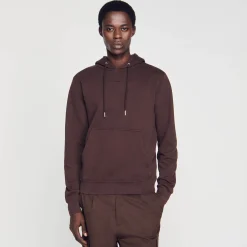 Sandro Paris Moletons E Jogging-Sweatshirt Masculina De Algodao Organico Bordado