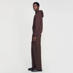 Sandro Paris Moletons E Jogging-Sweatshirt Masculina De Algodao Organico Bordado