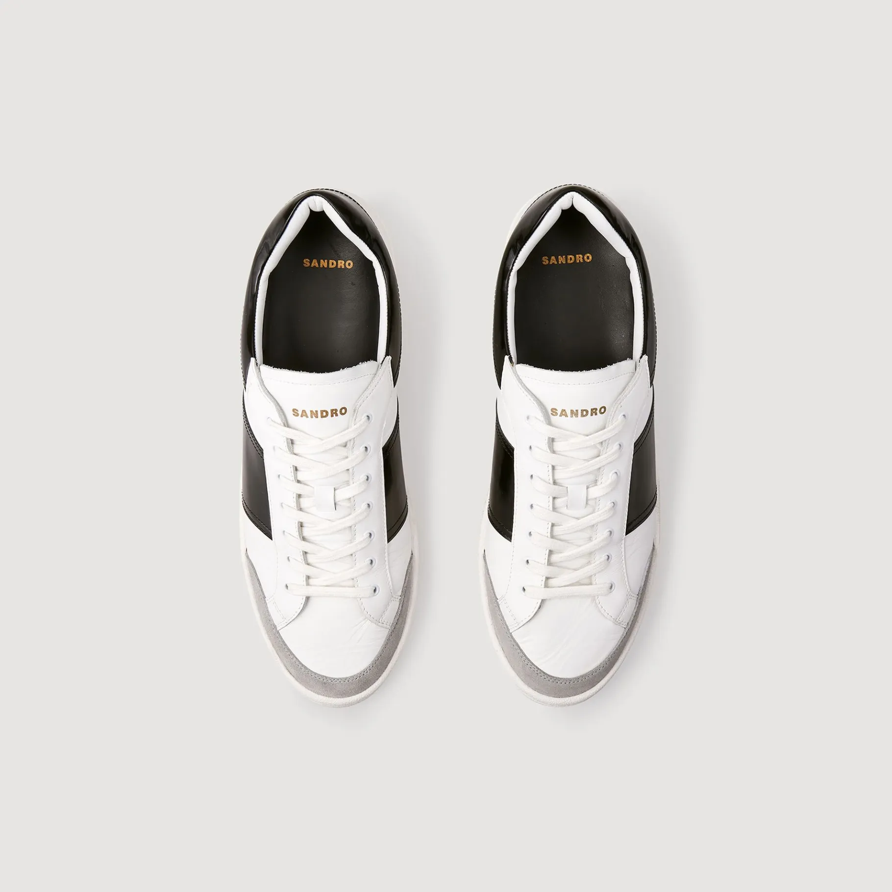Sandro Paris Esportes-Tenis Baixos De Couro