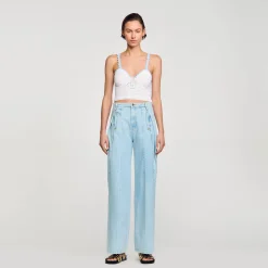 Sandro Paris Suéteres E Cardigans-Top De Croche