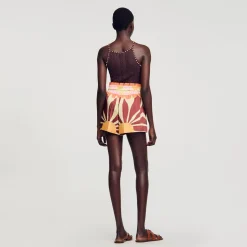 Sandro Paris Suéteres E Cardigans-Top De Malha Com Strass