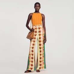 Sandro Paris Suéteres E Cardigans-Top De Malha Com Strass