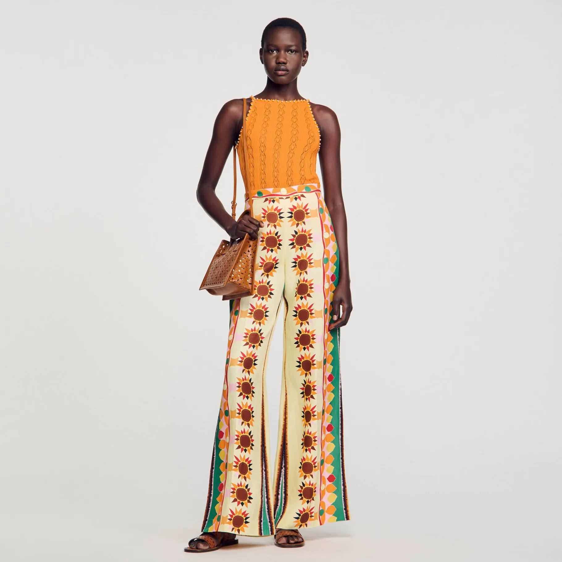 Sandro Paris Suéteres E Cardigans-Top De Malha Com Strass