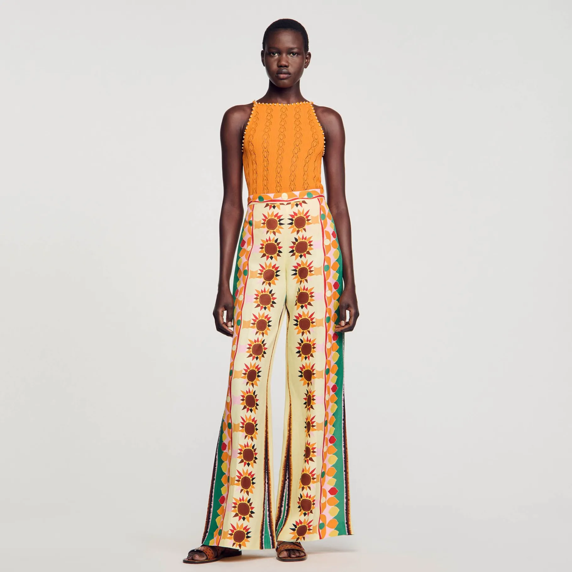 Sandro Paris Suéteres E Cardigans-Top De Malha Com Strass