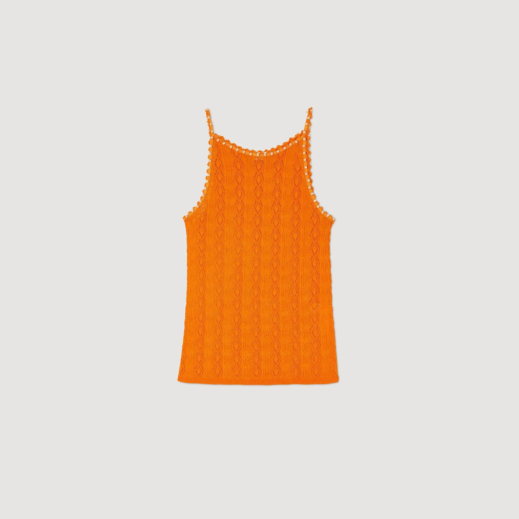 Sandro Paris Suéteres E Cardigans-Top De Malha Com Strass