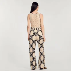 Sandro Paris Suéteres E Cardigans-Top De Malha De Croche