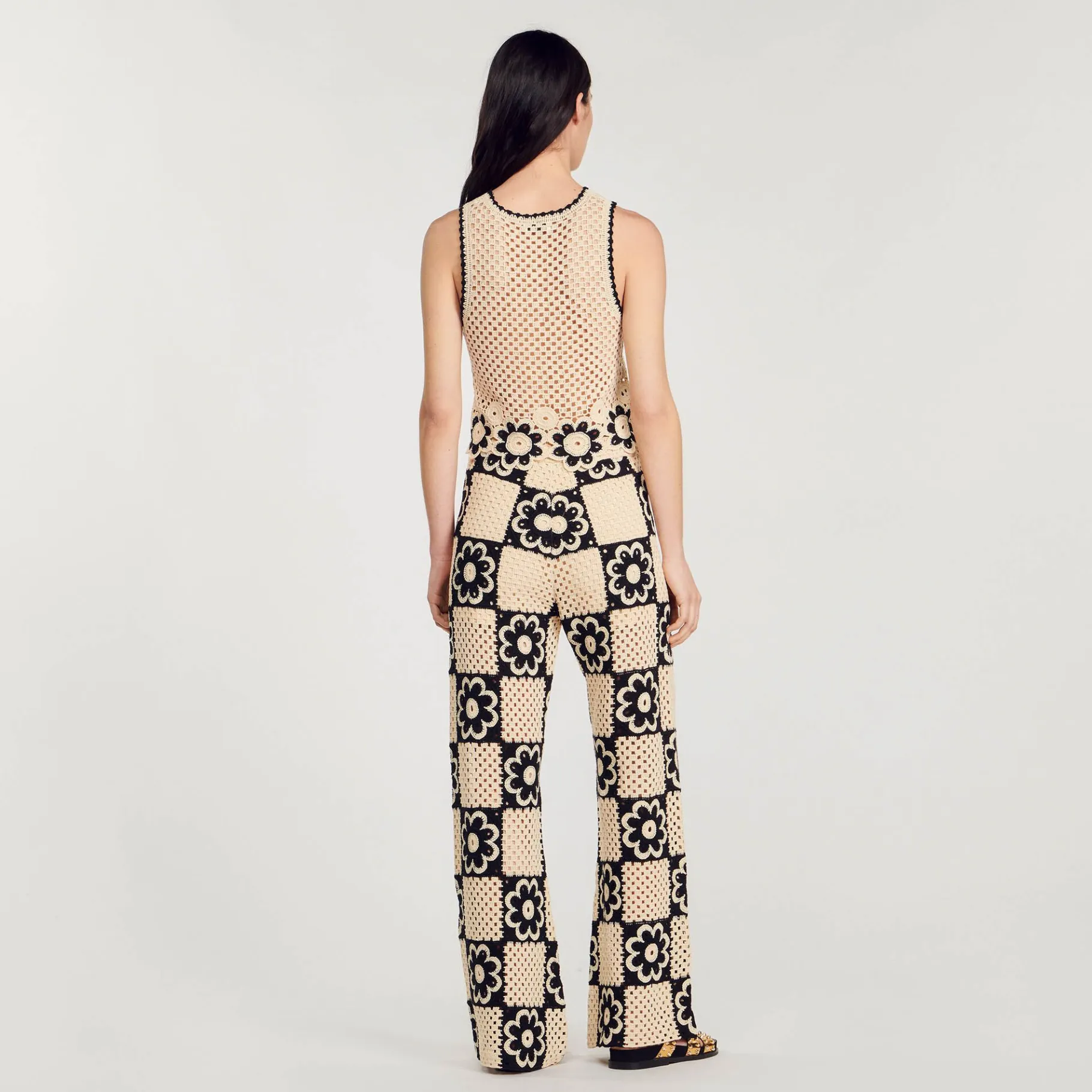 Sandro Paris Suéteres E Cardigans-Top De Malha De Croche