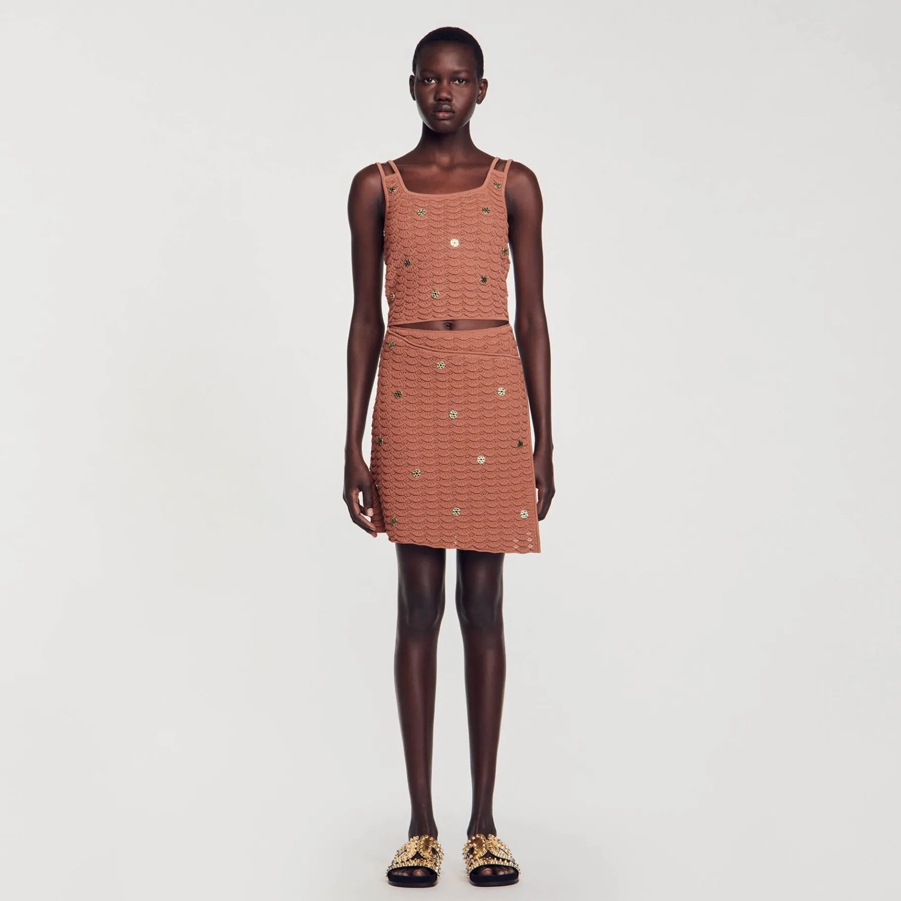 Sandro Paris Conjuntos-Top De Malha Em Pedacos