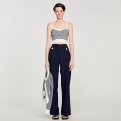 Sandro Paris Conjuntos-Top De Malha Listrado