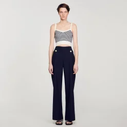 Sandro Paris Conjuntos-Top De Malha Listrado