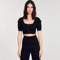 Sandro Paris Conjuntos-Top De Malha Recortada