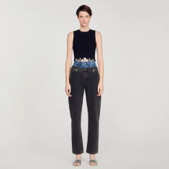 Sandro Paris Conjuntos-Top De Malha Recortada